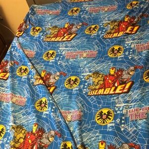 Marvel Avengers Blue Bed Sheet